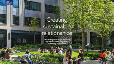 Great Portland Estates plc launches new community strategy - “Creating sustainable relationships”