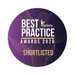 IR Society Best Practice Awards 2020