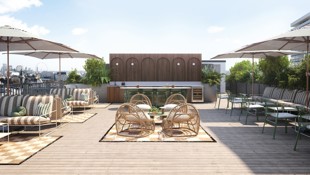 Roof terrace at 141 Wardour Street