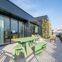 Rooftop kitchen and dining