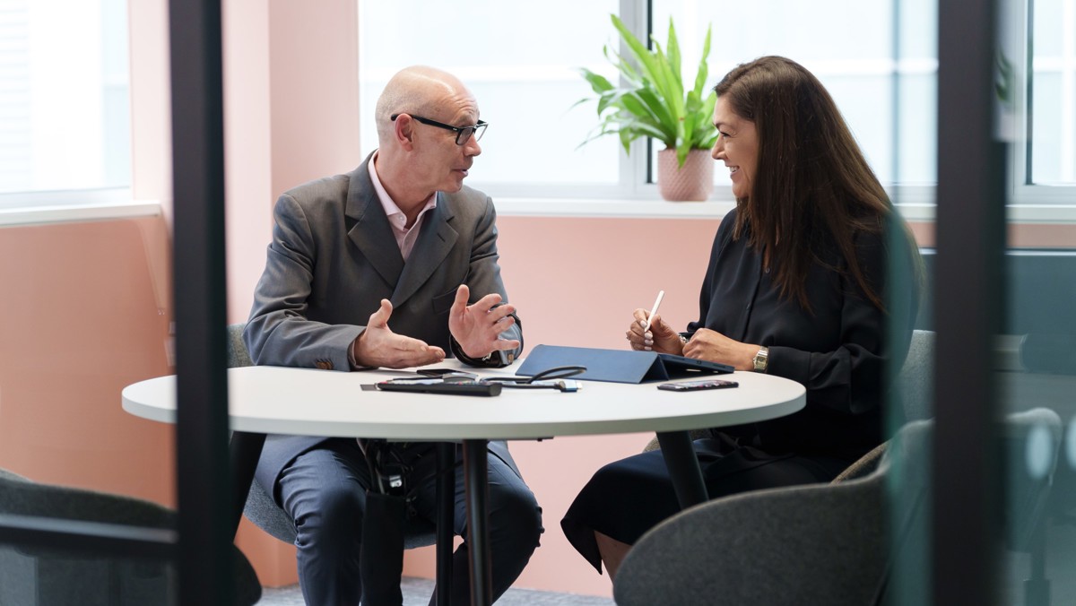 Image of people talking
